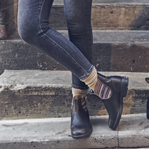 Blundstone 1409 Chelsea Boots Stout Brown Stripes - Picture 3 of 12